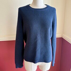 J. Crew Fisherman crewneck sweater in cotton-cashmere